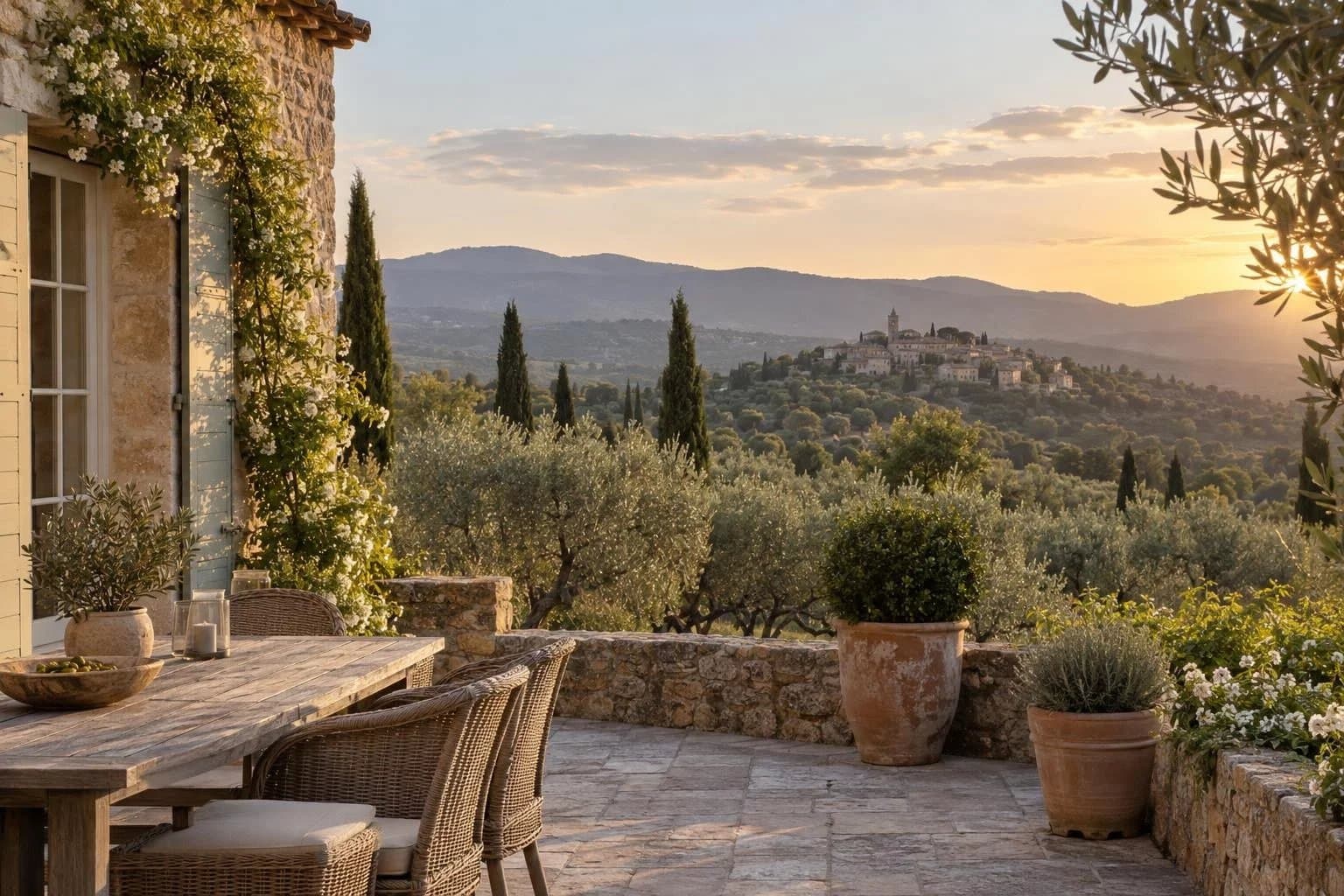 Mas provençal avec maison d'amis