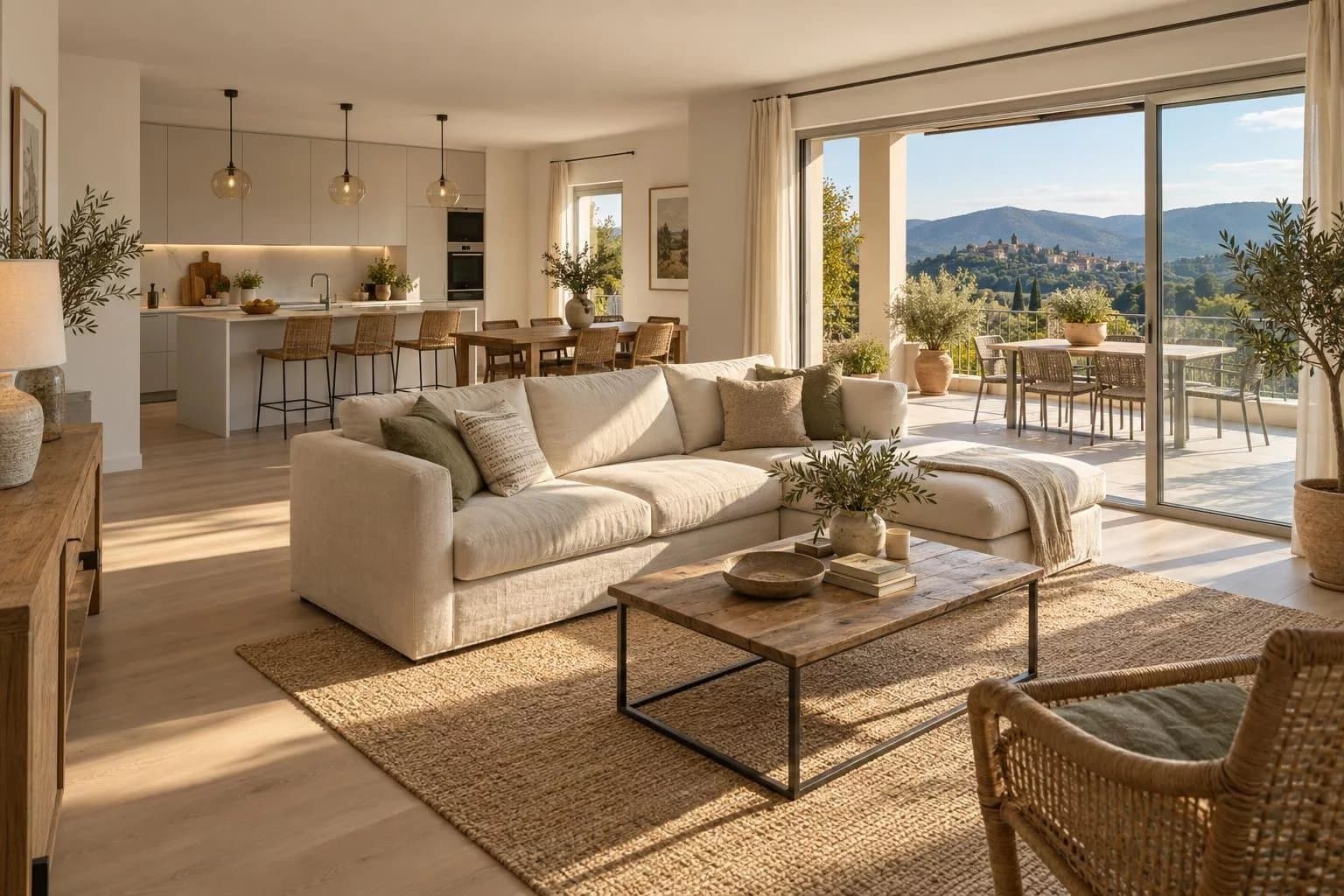 Two-bedroom apartment with terrace
