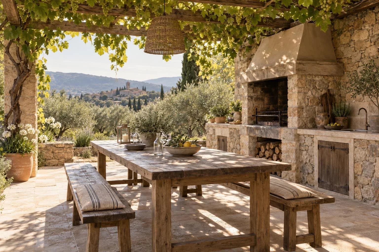 Mas provençal avec maison d'amis