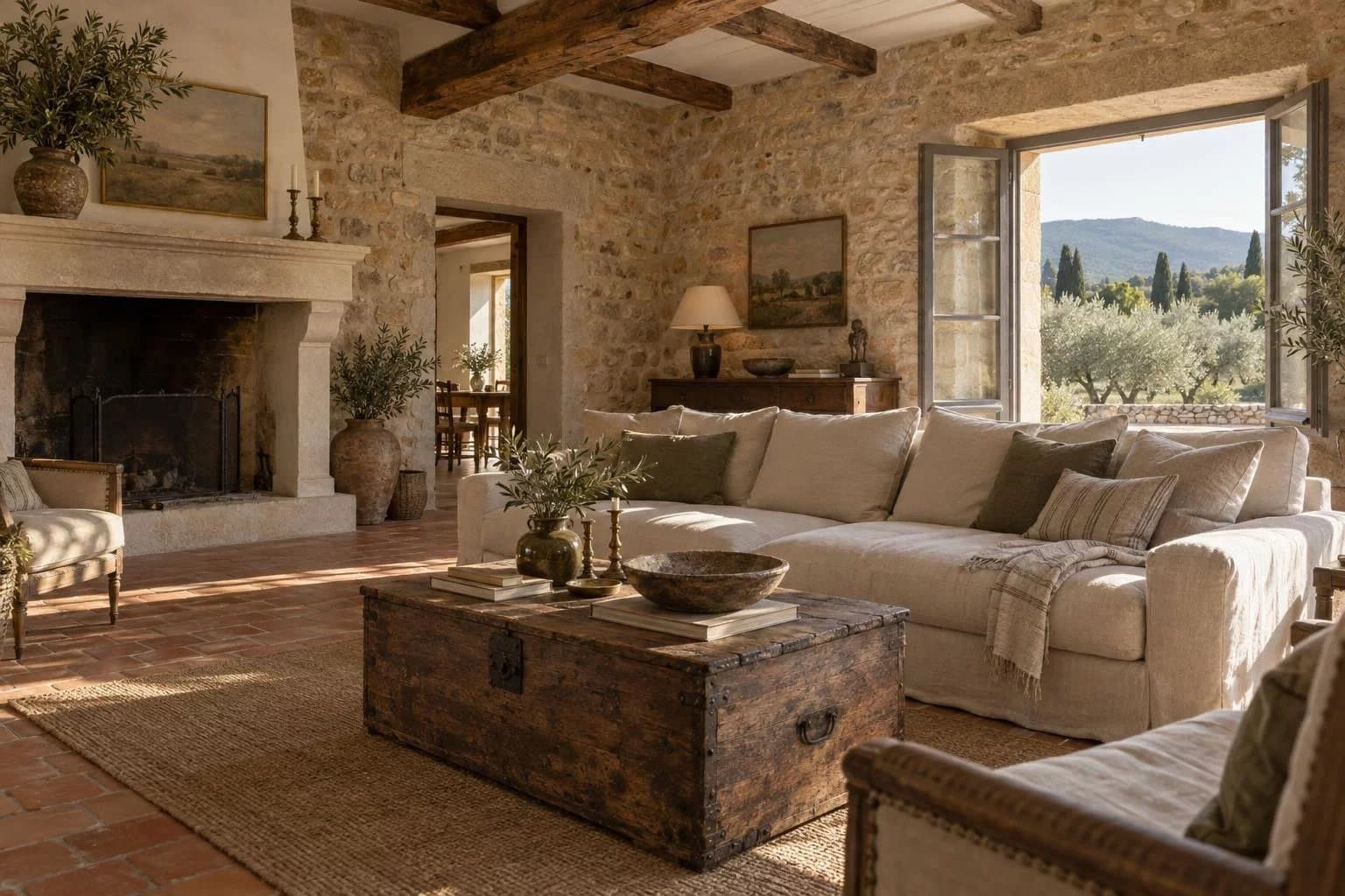 Mas provençal avec maison d'amis