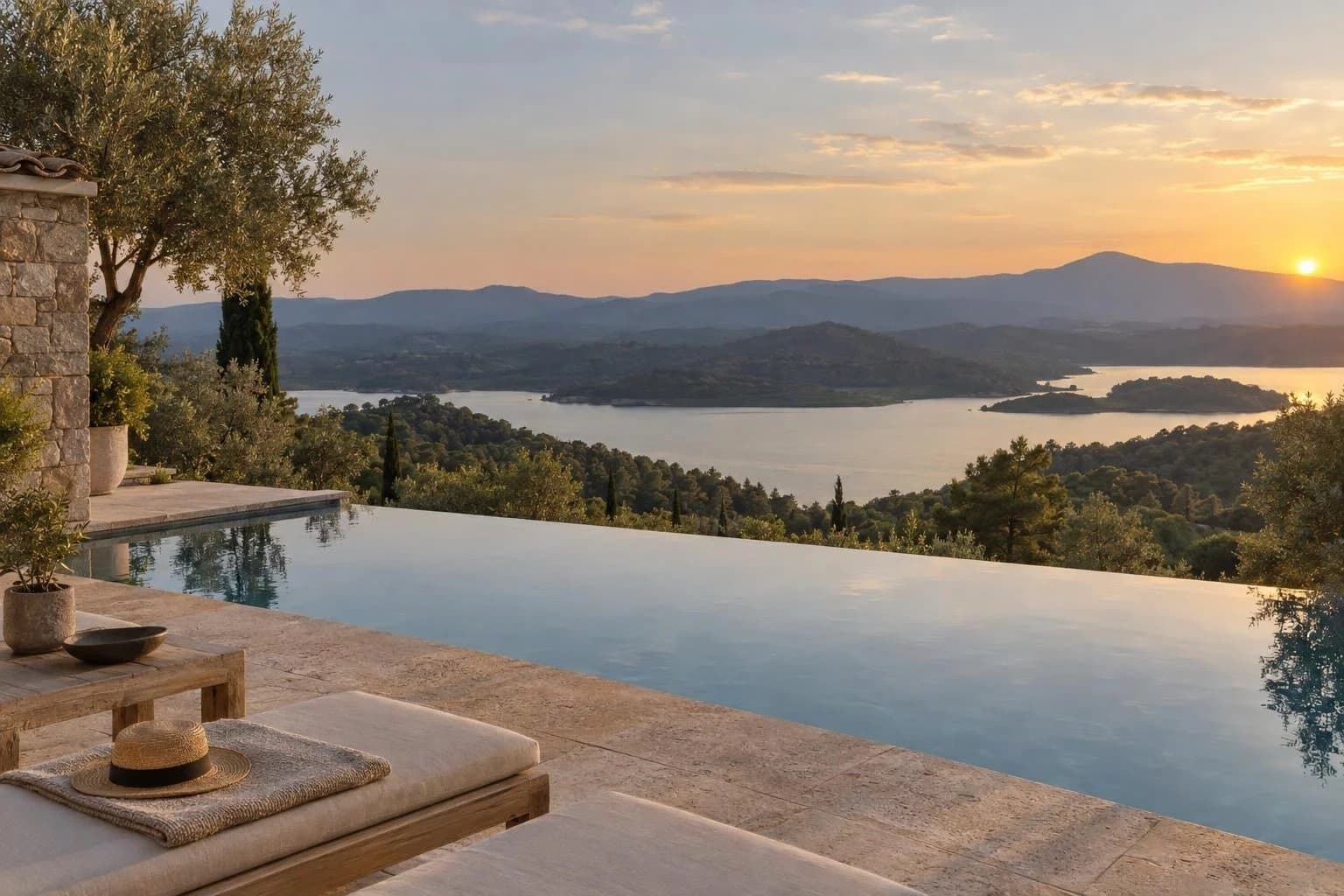 Contemporary villa overlooking the lake
