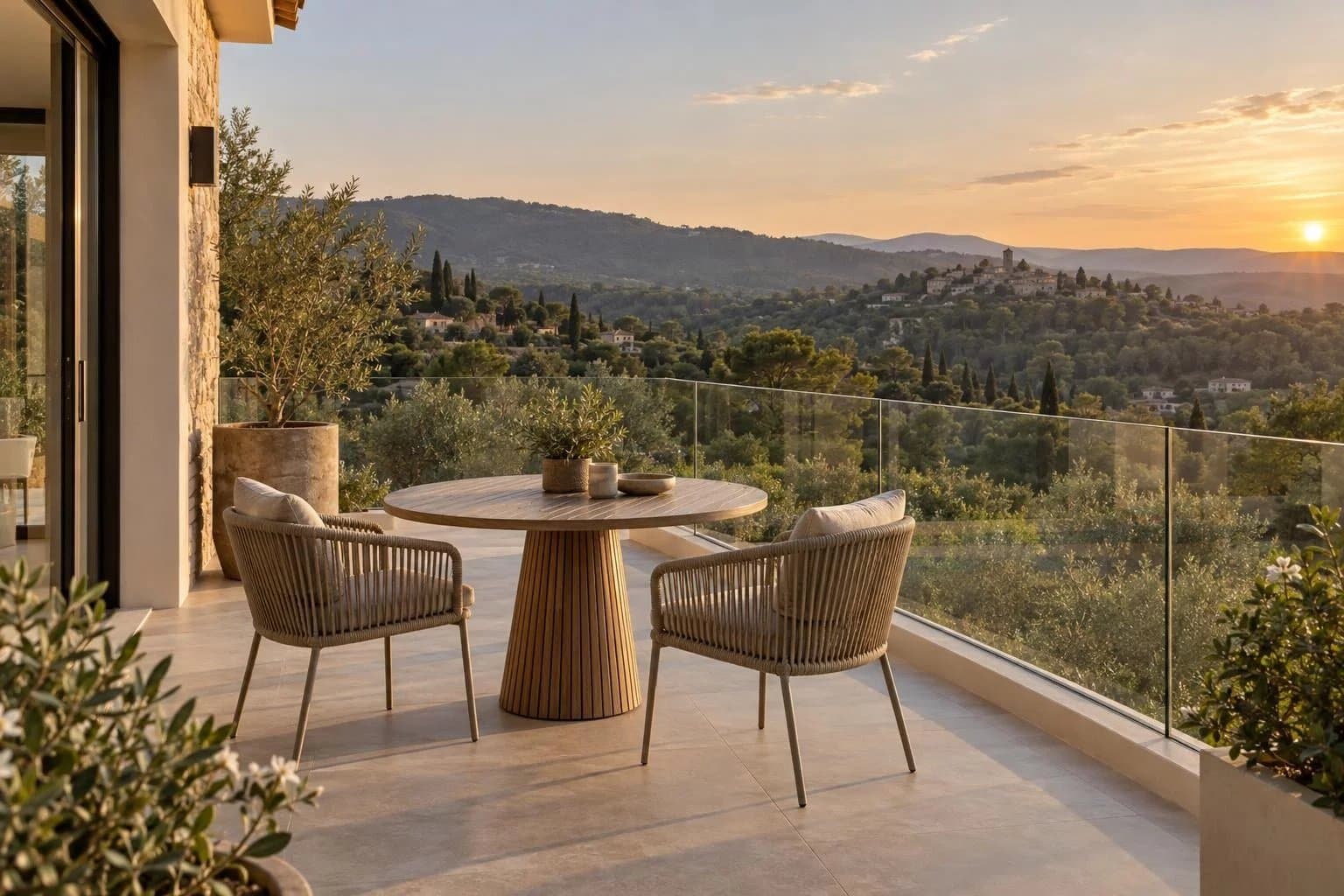 Two-bedroom apartment with terrace