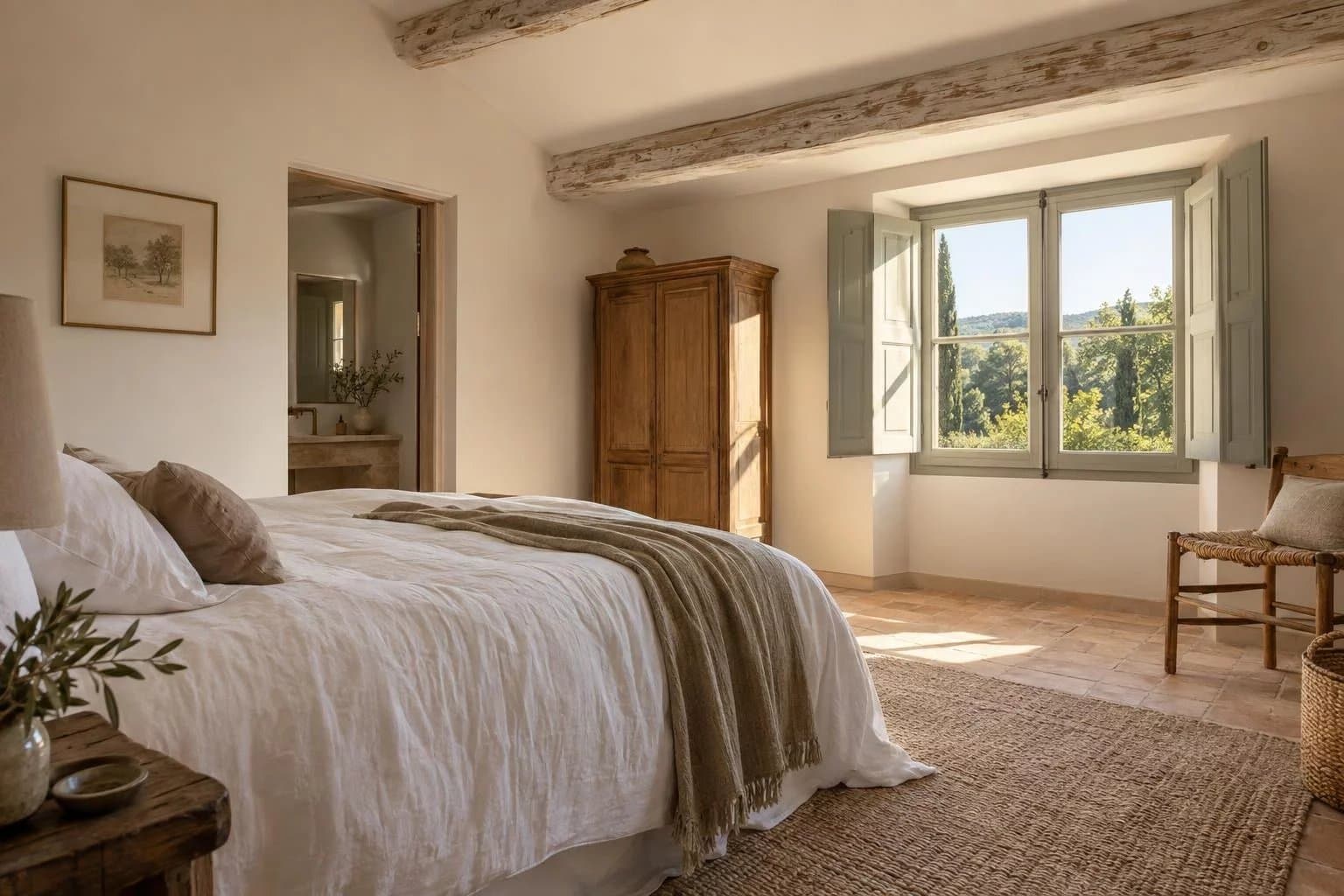 Villa with pool and village views